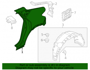 Rear right wing Genesis GV60 23-25