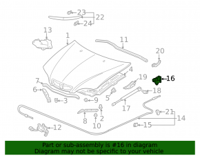 Honda CRZ 11-16 Interior Hood Lock Handle