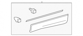 Door trim lower rear left Toyota Rav4 13-15 prerest, scratch structure