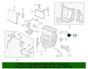 Heater resistor Honda CRV 17-22