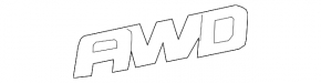 Chevrolet Equinox 18-24 AWD tailgate emblem, chrome