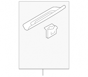 Rear left outer door sill trim for Kia Sportage 17-22, black