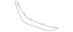 Right rear bumper molding Kia Niro 18-19 PHEV