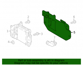 Bracket for cruise radar Toyota C-HR 18-23