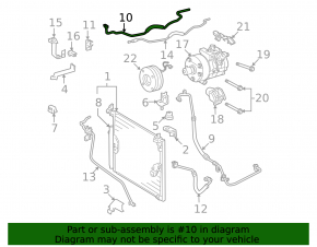 Air conditioning hose, compressor, heater, second Lexus GX470 03-09