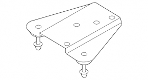 ABS unit bracket Audi Q5 8R 09-17