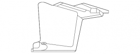 Rear bumper guard right Lincoln Nautilus 19-23
