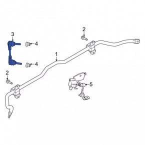 Rear stabilizer link left Ford Mustang Mach-E 21-23