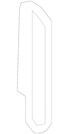 Front bumper grille right Land Rover Discovery 17-23