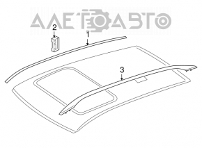 Left roof lining for Mercedes W164 ML without plugs
