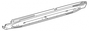 Right threshold Mercedes W167 GLE 350 450 20-24 AMG pkg