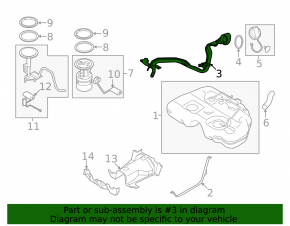 Nissan Murano z52 15-24 Fuel Filler Neck