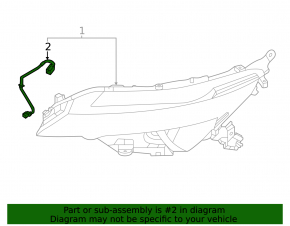 Nissan Ariya 23-25 front left headlight wiring