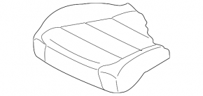 VW Taos 22-25 driver's seat cushion trim black with gray