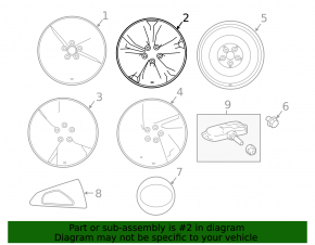 Wheel disk R20 Lexus RX350 RX450h 16-22 curb