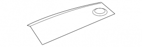 Audi A6 C8 19-24 black upper right front panel trim