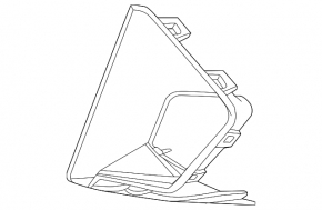 Lower grille of the front bumper, central left, BMW X3 G01 22-23 rest
