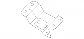 Left hood latch hook for BMW 2 F44 20-24