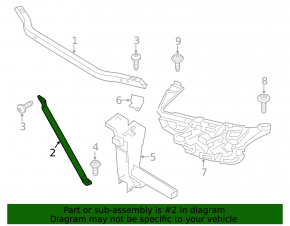 TV strut right BMW X3 F25 11-17