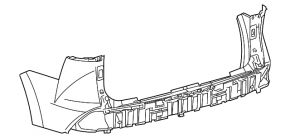 Bare rear bumper for Toyota Sienna 21-26