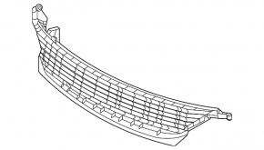 Lower radiator grill for Toyota Corolla 2020-2021 Hybrid, XLE, LE