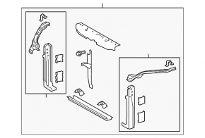 TV Panel Radiator Toyota Sienna 11-17