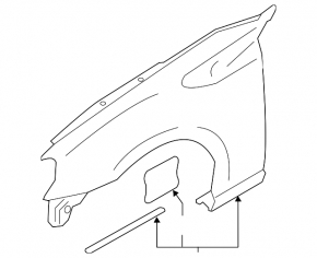 Front left wing Subaru BRZ 13-20