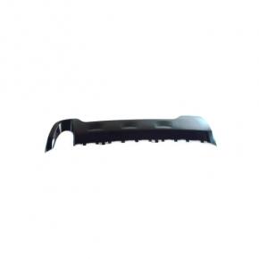 Rear bumper trim lower Jeep Cherokee KL 14-18 for 1 pipe silver