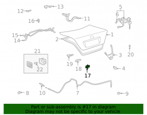 Emergency trunk release kit for Toyota Solara 2.4 04-08