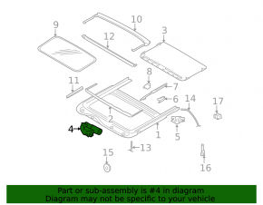 Subaru b10 Tribeca sunroof motor