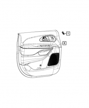Front Left Seat Memory Buttons Chrysler Pacifica 17-