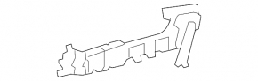 Rear right door handle mechanism Lexus IS250 IS350 06-13 without traction