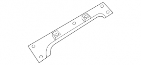 Nissan Altima 13-18 rear shelf trim black, scuffs