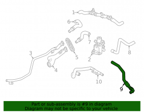 Cooling system hose for Audi Q5 80A 18-20 2.0T