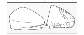 Side Mirror Cover Right Lexus ES300h ES350 13-15