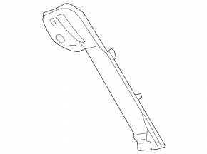 Right tailgate trim for Nissan Murano z52 15-24 gray, plastic has turned white, chips