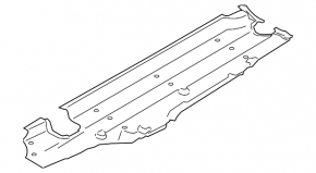 Front left underbody protection Porsche Macan 16-24