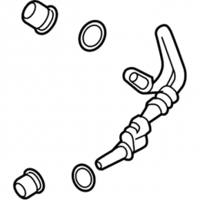 Automatic transmission cooling system pipe Ford Fusion mk5 17-20 plug-in