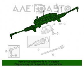 Jeep Cherokee KL 14-18 steering rack