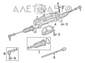 Jeep Cherokee KL 14-18 steering rack