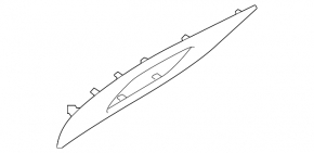 Door trim panel (cards) front left Jaguar F-Pace X761 17-20 black gloss, scratches