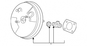 Vacuum booster Honda CRV 15-16