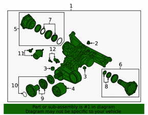 Rear differential gearbox Audi A6 C8 19-25 3.0T