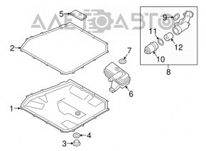 Automatic transmission oil filter housing Porsche Macan 15-