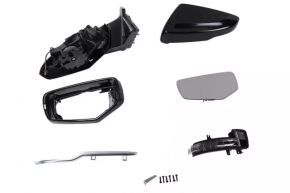 Left side mirror assembly Cadillac CTS 14-15 10 pins, turn signal, gray