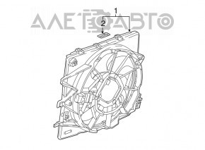 Impeller cooling fan Cadillac ATS 13- 2.0T 2.5