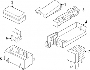 Nissan Ariya 23-25 underhood fuse box housing