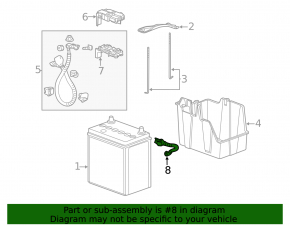 Battery terminal negative HONDA CRZ 11-16