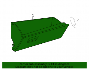 Glove box, glove compartment Toyota Prius 50 16-18 ser