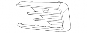 Front bumper grille, right side, VW Passat b8 16-19 USA R-Line